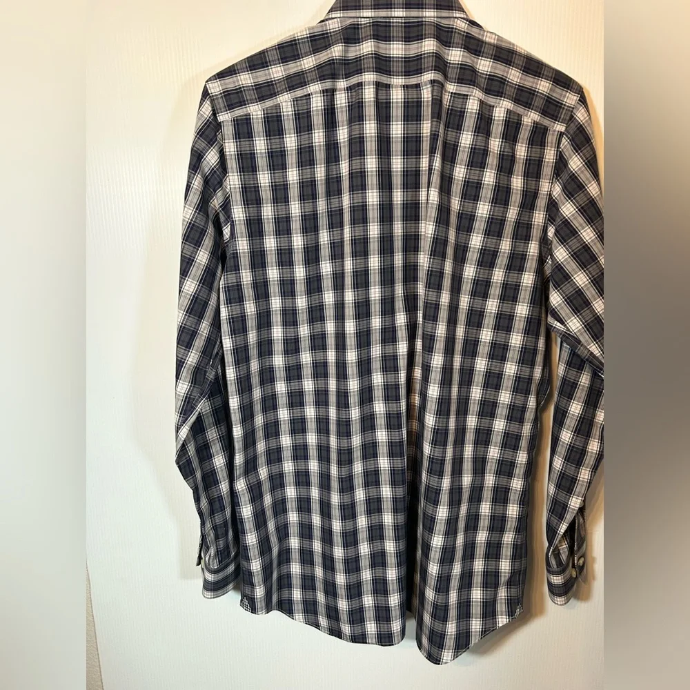 Banana Republic Plaid Button Up Shirt Size Medium